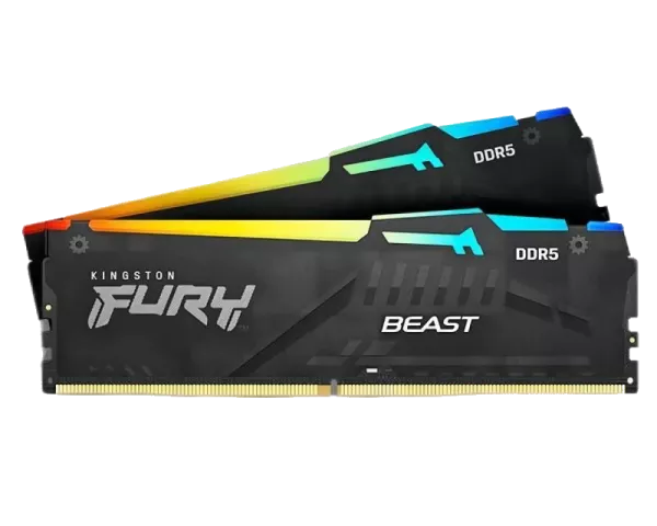 64Gb DDR5 5200MHz Kingston FURY Beast RGB (2x32gb)